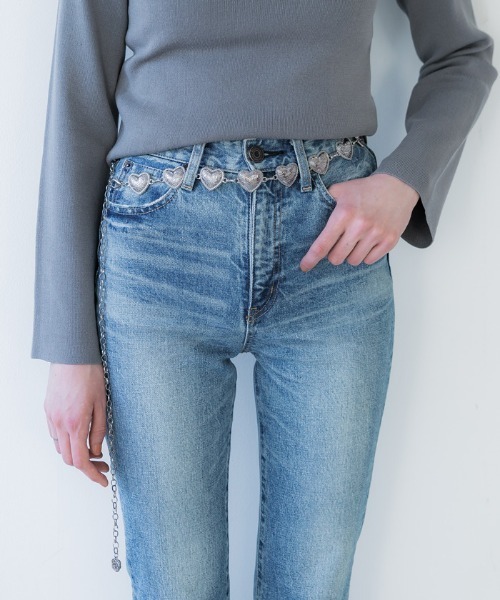 coca（coca）（コカ）の「【WEB限定セール】ハートコンチョベルト（ベルト・レディース・シルバー・ONE SIZE）」の6枚目の写真