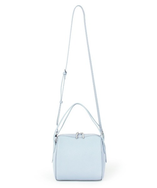 Beau're(ヴュレ)の「【BEAURE/ビュレ】カウレザー 2WAY ドラム型 ミニ ボストン(ボストンバッグ・レディース・ブラック/グレー/ベージュ/シルバー・FREE)」の17枚目の写真