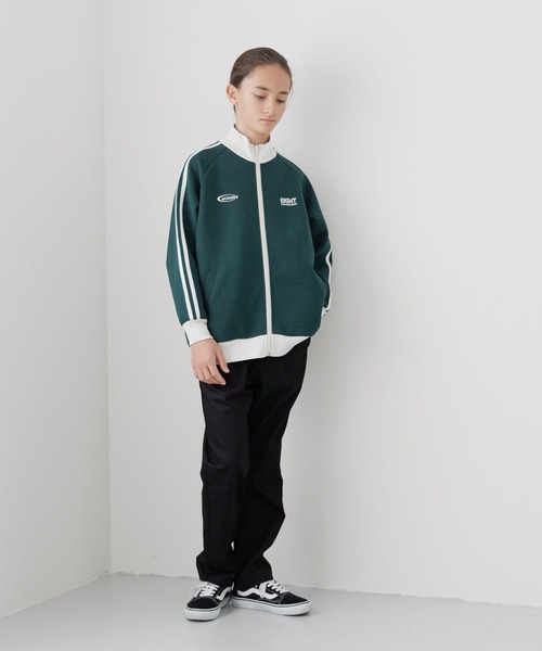 GLOBAL WORK（グローバルワーク）の「BIGトラックジャケット/291990（ジャージ・キッズ・ホワイト×ネイビー/グリーン・150cm/140cm/160cm/170cm）」の19枚目の写真