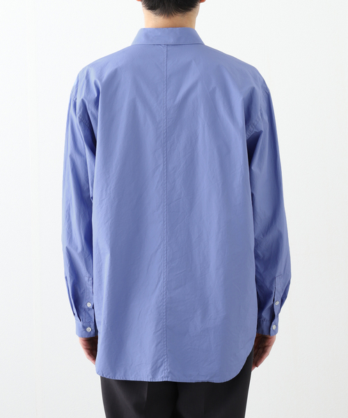 ATON（エイトン）の「ATON (エイトン) SUVIN BROAD WASHED SHIRT BLAGGM0004（シャツ/ブラウス・メンズ・ホワイト/ブルー系その他・6/4）」の8枚目の写真