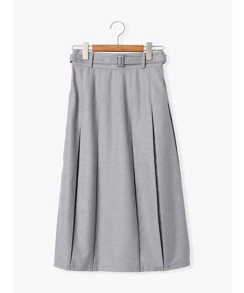 Lugnoncure（ルノンキュール）の「ボックスプリーツスカート《2025spring catalog item》（スカート・レディース・ブラウン/ネイビー/グレー・F）」の2枚目の写真