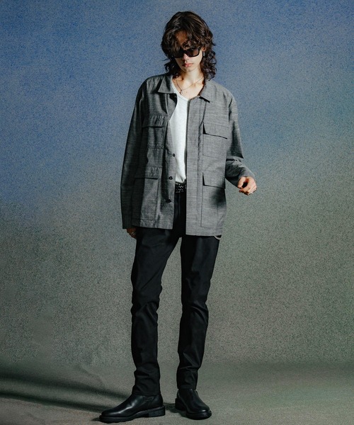 CRIMIE（クライミー）の「JUNGLE FATIGUE CHAMBRAY JACKET（カバーオール・メンズ・ネイビー/ブラック・M/S/XXL/XL/L）」の9枚目の写真