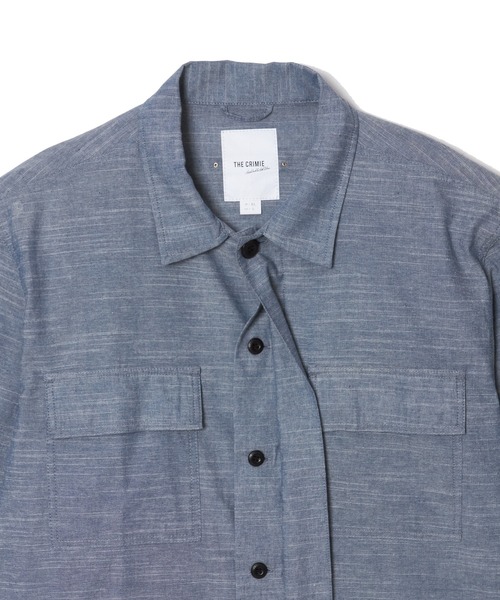 CRIMIE（クライミー）の「JUNGLE FATIGUE CHAMBRAY JACKET（カバーオール・メンズ・ネイビー/ブラック・M/S/XXL/XL/L）」の4枚目の写真
