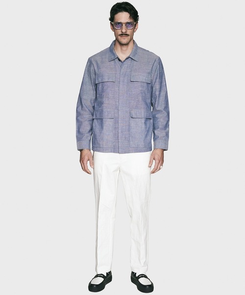 CRIMIE（クライミー）の「JUNGLE FATIGUE CHAMBRAY JACKET（カバーオール・メンズ・ネイビー/ブラック・M/S/XXL/XL/L）」の15枚目の写真