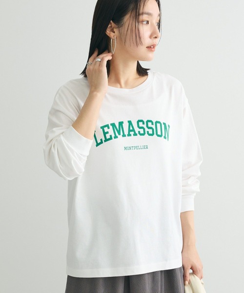 Green　Parks（グリーンパークス）の「BEST PRICE アソート長袖ロゴTシャツ（Tシャツ/カットソー・レディース・ブラック/ブルー/グリーン/ダークグレー・FREE）」の4枚目の写真