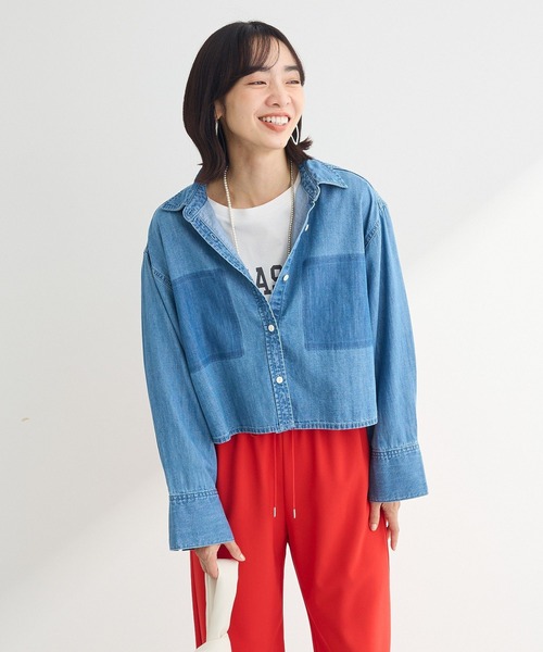 Green　Parks（グリーンパークス）の「BEST PRICE アソート長袖ロゴTシャツ（Tシャツ/カットソー・レディース・ブラック/ブルー/グリーン/ダークグレー・FREE）」の12枚目の写真