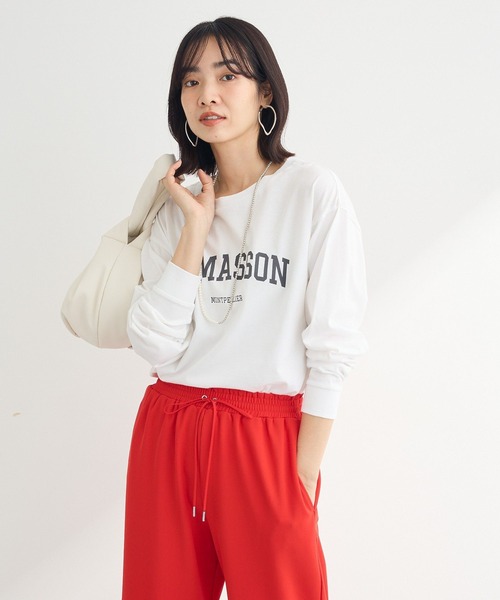 Green　Parks（グリーンパークス）の「BEST PRICE アソート長袖ロゴTシャツ（Tシャツ/カットソー・レディース・ブラック/ブルー/グリーン/ダークグレー・FREE）」の14枚目の写真