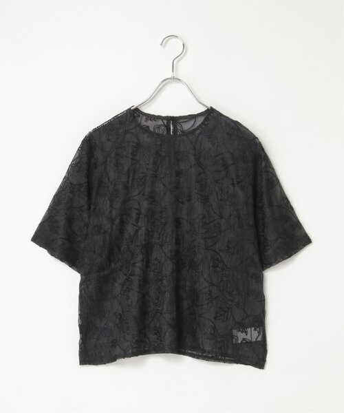 notch.(ノッチ)の「オーガンジーコード刺繍ブラウス(シャツ/ブラウス・レディース・ブラック/アイボリー・M)」の16枚目の写真