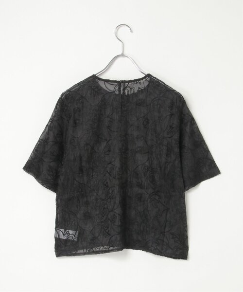 notch.(ノッチ)の「オーガンジーコード刺繍ブラウス(シャツ/ブラウス・レディース・ブラック/アイボリー・M)」の17枚目の写真