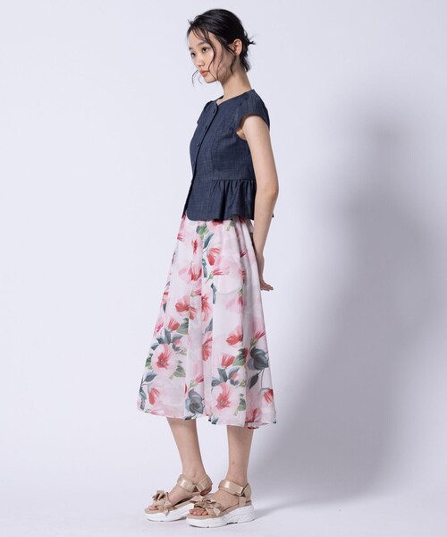 TOCCA(トッカ)の「FULL BLOOM PEONY SKIRT スカート(スカート・レディース・ピンク系5/グリーン系5・0/4)」の14枚目の写真