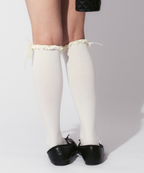 専用✴︎リスりんごJSK、ニーハイ Lolita Ribbon Knee High Socks / ロリータリボンニー