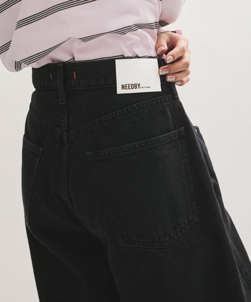 NEEDBY heritage（ニードバイヘリテージ）の「【NEEDBY for ADAM ET ROPE'】別注 BONNIE カスタムフレア（デニムパンツ・レディース・ブルー/ブラック・23/24/25/26）」の10枚目の写真