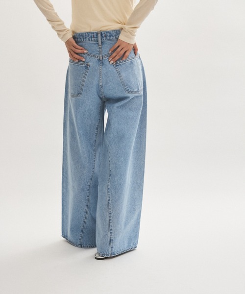 美品 NEEDBY for ADAM ET ROPE’別注 バイカラー デニム NEEDBY for ADAM ET ROPE'】別注 ANGIE（デニムパンツ）｜NEEDBY