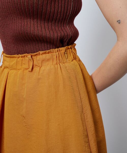 LANVIN en Bleu（ランバンオンブルー）の「撥水レイヤードスカート（スカート・レディース・オレンジ/オフホワイト/ブラック・38/36）」の10枚目の写真