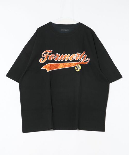 Bling Leads（ブリングリーズ）の「【RS】【Bling leads】ワッペンオーバーサイズTシャツ（Tシャツ/カットソー・レディース・スミクロ/ダークグリーン/ホワイト系2/ホワイト系1/ブルー系2・LARGE/MEDIUM）」の6枚目の写真