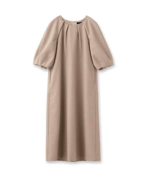 UNTITLED（アンタイトル）の「【ストレッチ/ポケットあり】サッカーワンピース（ワンピース・レディース・ベージュ/ネイビー/チャコールグレー・00/42/44/46/48/01/02/03/04/50）」の4枚目の写真