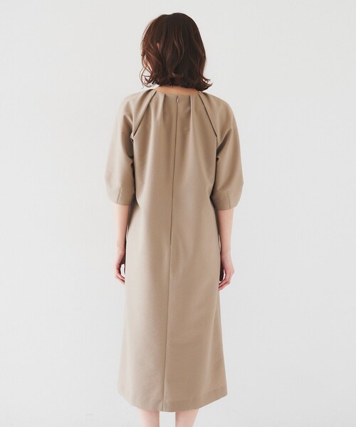 UNTITLED（アンタイトル）の「【ストレッチ/ポケットあり】サッカーワンピース（ワンピース・レディース・ベージュ/ネイビー/チャコールグレー・00/42/44/46/48/01/02/03/04/50）」の20枚目の写真