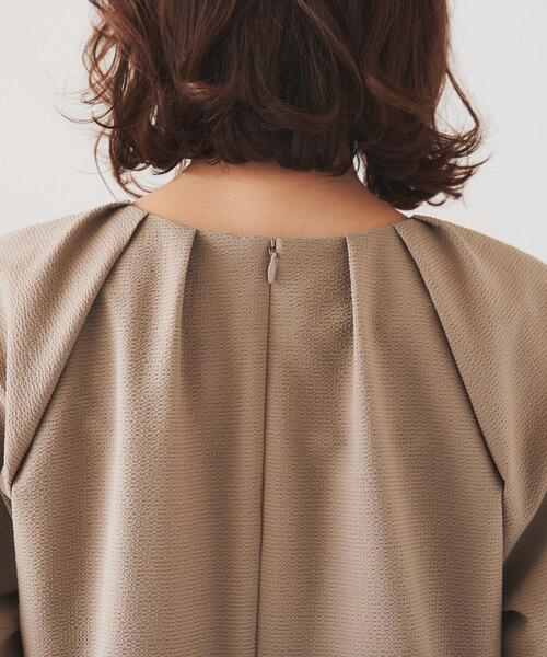 UNTITLED（アンタイトル）の「【ストレッチ/ポケットあり】サッカーワンピース（ワンピース・レディース・ベージュ/ネイビー/チャコールグレー・00/42/44/46/48/01/02/03/04/50）」の22枚目の写真