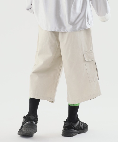 Theater code(シアターコード)の「【26SS再入荷】Wide Silhouette Cargo Half Pants / ワイドシルエット ミドル丈 カーゴ ハーフパンツ(その他パンツ・メンズ・ベージュ/ブラック/カーキ・M/L)」の10枚目の写真