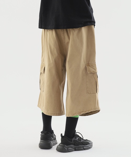 Wide Silhouette Cargo Half Pants / ワイドシルエット ミドル丈
