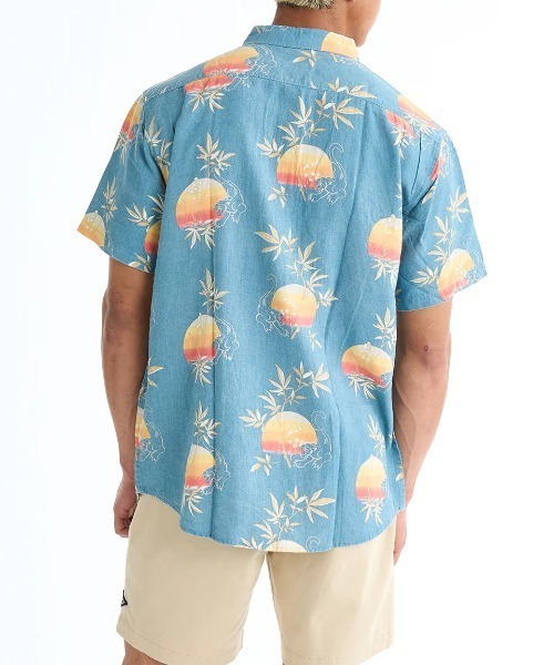 BILLABONG(ビラボン)の「BILLABONG メンズ CORDOBA SS 半袖シャツ 【2025年春夏モデル】/ビラボン総柄プリント半袖シャツ(シャツ/ブラウス・メンズ・ブルー系その他/アイボリー/ブルー・MEDIUM/LARGE/X-LARGE)」の11枚目の写真