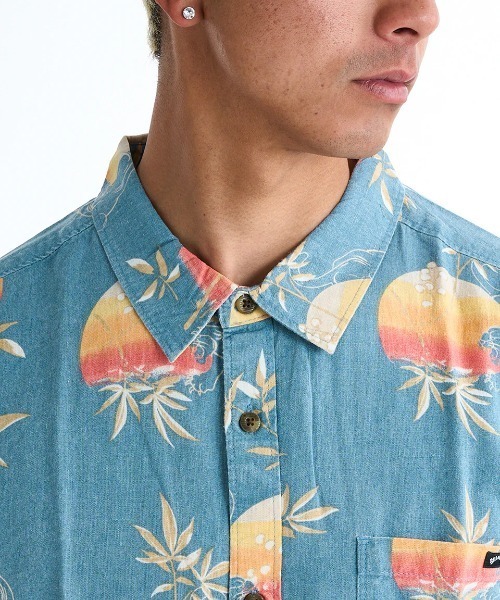 BILLABONG(ビラボン)の「BILLABONG メンズ CORDOBA SS 半袖シャツ 【2025年春夏モデル】/ビラボン総柄プリント半袖シャツ(シャツ/ブラウス・メンズ・ブルー系その他/アイボリー/ブルー・MEDIUM/LARGE/X-LARGE)」の10枚目の写真