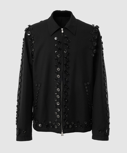 TAKAHIROMIYASHITATheSoloIst.(タカヒロミヤシタザソロイスト)の「zip up brit jacket.(black buttons)(その他アウター・メンズ・ブラック・46)」の1枚目の写真