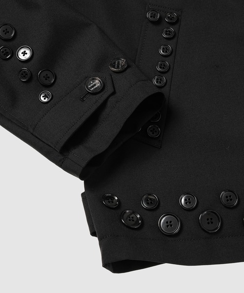 TAKAHIROMIYASHITATheSoloIst.(タカヒロミヤシタザソロイスト)の「zip up brit jacket.(black buttons)(その他アウター・メンズ・ブラック・46)」の3枚目の写真
