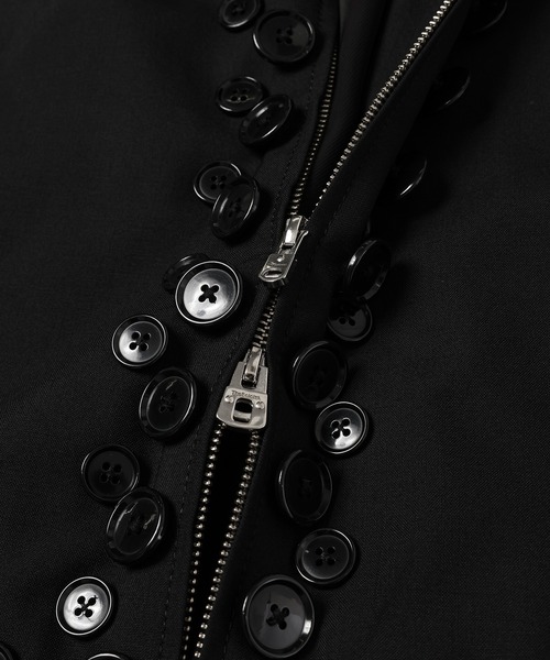 TAKAHIROMIYASHITATheSoloIst.(タカヒロミヤシタザソロイスト)の「zip up brit jacket.(black buttons)(その他アウター・メンズ・ブラック・46)」の6枚目の写真