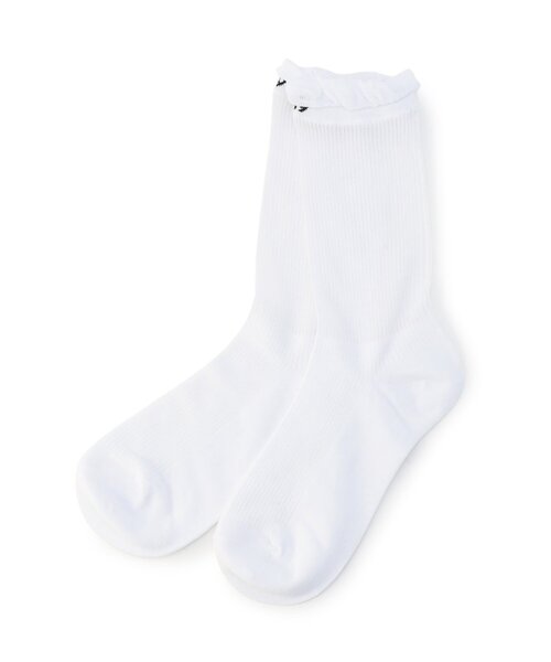 algy（アルジー）の「ハリヌキシースルークルーソックス（ソックス/靴下・キッズ・オフホワイト/サックスブルー/ブラック・21/24）」の7枚目の写真