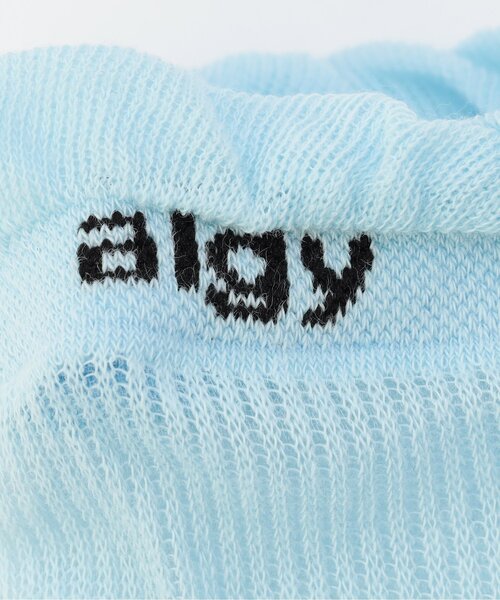 algy（アルジー）の「ハリヌキシースルークルーソックス（ソックス/靴下・キッズ・オフホワイト/サックスブルー/ブラック・21/24）」の5枚目の写真