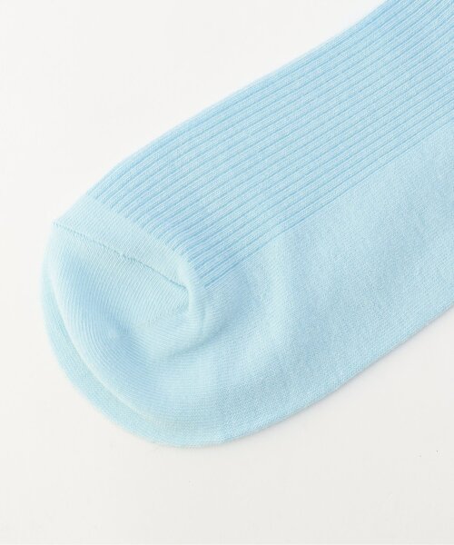 algy（アルジー）の「ハリヌキシースルークルーソックス（ソックス/靴下・キッズ・オフホワイト/サックスブルー/ブラック・21/24）」の4枚目の写真