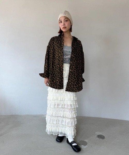 SANSeLF（サンセルフ）の「【SANSeLF】 ビジューグラフィックビーニー ニット帽 ストーン sana25a002（ニットキャップ/ビーニー・レディース・アイボリー/ブラック/グレー・FREE）」の12枚目の写真