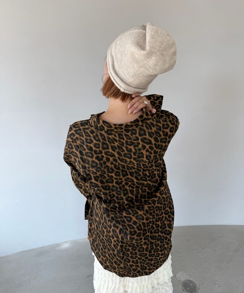 SANSeLF（サンセルフ）の「【SANSeLF】 ビジューグラフィックビーニー ニット帽 ストーン sana25a002（ニットキャップ/ビーニー・レディース・アイボリー/ブラック/グレー・FREE）」の15枚目の写真