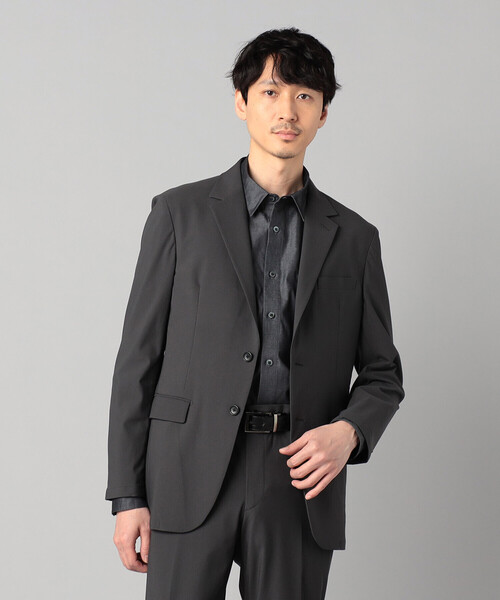 COMME CA MEN（コムサメン）の「【セットアップ対応】福井編み ナイロントリコットジャージー シングルテーラードジャケット（テーラードジャケット・メンズ・ネイビー/チャコールグレー・L/XL/S/M）」の7枚目の写真