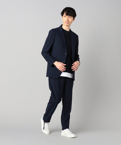 COMME CA MEN（コムサメン）の「【セットアップ対応】福井編み ナイロントリコットジャージー シングルテーラードジャケット（テーラードジャケット・メンズ・ネイビー/チャコールグレー・L/XL/S/M）」の9枚目の写真