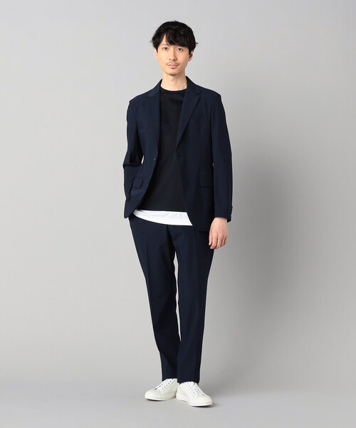 COMME CA MEN（コムサメン）の「【セットアップ対応】福井編み ナイロントリコットジャージー シングルテーラードジャケット（テーラードジャケット・メンズ・ネイビー/チャコールグレー・L/XL/S/M）」の10枚目の写真
