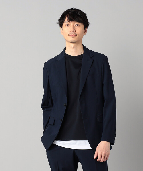 COMME CA MEN（コムサメン）の「【セットアップ対応】福井編み ナイロントリコットジャージー シングルテーラードジャケット（テーラードジャケット・メンズ・ネイビー/チャコールグレー・L/XL/S/M）」の11枚目の写真