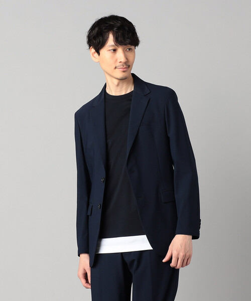 COMME CA MEN（コムサメン）の「【セットアップ対応】福井編み ナイロントリコットジャージー シングルテーラードジャケット（テーラードジャケット・メンズ・ネイビー/チャコールグレー・L/XL/S/M）」の12枚目の写真
