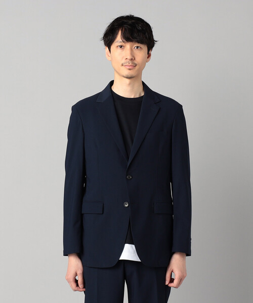 COMME CA MEN（コムサメン）の「【セットアップ対応】福井編み ナイロントリコットジャージー シングルテーラードジャケット（テーラードジャケット・メンズ・ネイビー/チャコールグレー・L/XL/S/M）」の13枚目の写真