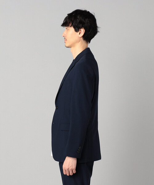 COMME CA MEN（コムサメン）の「【セットアップ対応】福井編み ナイロントリコットジャージー シングルテーラードジャケット（テーラードジャケット・メンズ・ネイビー/チャコールグレー・L/XL/S/M）」の14枚目の写真