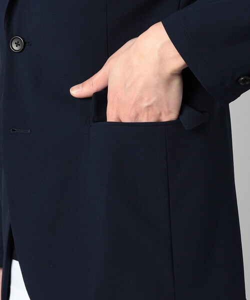 COMME CA MEN（コムサメン）の「【セットアップ対応】福井編み ナイロントリコットジャージー シングルテーラードジャケット（テーラードジャケット・メンズ・ネイビー/チャコールグレー・L/XL/S/M）」の19枚目の写真