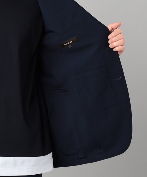 COMME CA MEN（コムサメン）の「【セットアップ対応】福井編み ナイロントリコットジャージー シングルテーラードジャケット（テーラードジャケット・メンズ・ネイビー/チャコールグレー・L/XL/S/M）」の22枚目の写真