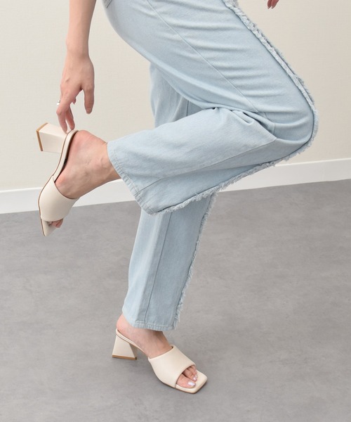 サンダル・ミュール ANGEL ALARCON PALA SANDALS ANGEL ALARCON Leather Sandals | Purple | FARFETCH