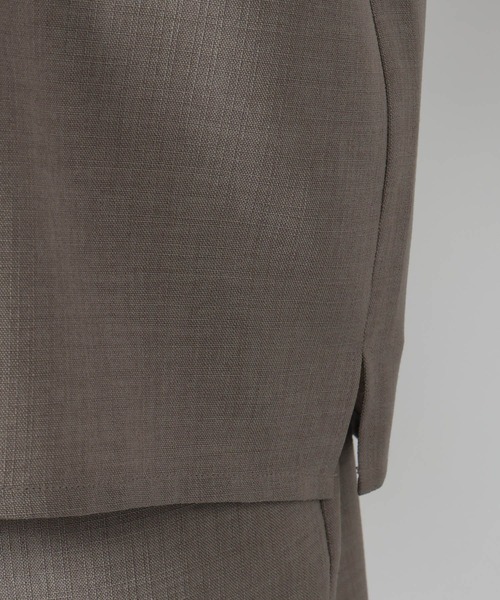 LAKOLE（ラコレ）の「メランジブッチャーバンドカラーシャツ / 320365（シャツ/ブラウス・メンズ・ブラウン/アイボリー/ブラック/セージグリーン・SMALL/MEDIUM/LARGE）」の21枚目の写真