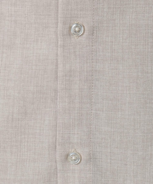 LAKOLE（ラコレ）の「メランジブッチャーバンドカラーシャツ / 320365（シャツ/ブラウス・メンズ・ブラウン/アイボリー/ブラック/セージグリーン・SMALL/MEDIUM/LARGE）」の19枚目の写真