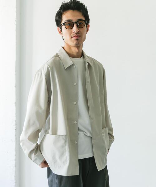 URBAN RESEARCH DOORS（アーバンリサーチドアーズ）の「『XLサイズ/WEB限定』『UR TECH DRYLUXE』 LONG-SLEEVE SHIRTS（シャツ/ブラウス・メンズ・グリーン/ベージュ系その他/ネイビー/グリーン系その他・LARGE/MEDIUM/X-LARGE）」の22枚目の写真