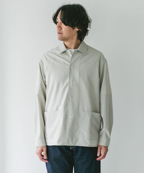 URBAN RESEARCH DOORS（アーバンリサーチドアーズ）の「『XLサイズ/WEB限定』『UR TECH DRYLUXE』 LONG-SLEEVE SHIRTS（シャツ/ブラウス・メンズ・グリーン/ベージュ系その他/ネイビー/グリーン系その他・LARGE/MEDIUM/X-LARGE）」の19枚目の写真