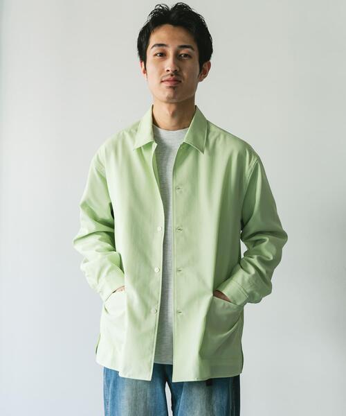 URBAN RESEARCH DOORS（アーバンリサーチドアーズ）の「『XLサイズ/WEB限定』『UR TECH DRYLUXE』 LONG-SLEEVE SHIRTS（シャツ/ブラウス・メンズ・グリーン/ベージュ系その他/ネイビー/グリーン系その他・LARGE/MEDIUM/X-LARGE）」の11枚目の写真