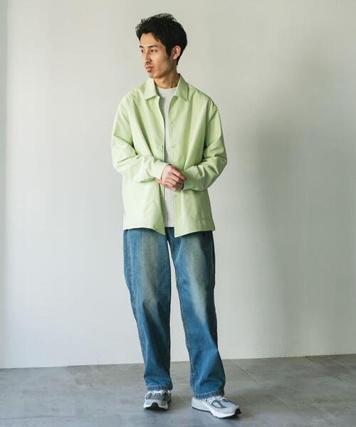 URBAN RESEARCH DOORS（アーバンリサーチドアーズ）の「『XLサイズ/WEB限定』『UR TECH DRYLUXE』 LONG-SLEEVE SHIRTS（シャツ/ブラウス・メンズ・グリーン/ベージュ系その他/ネイビー/グリーン系その他・LARGE/MEDIUM/X-LARGE）」の9枚目の写真